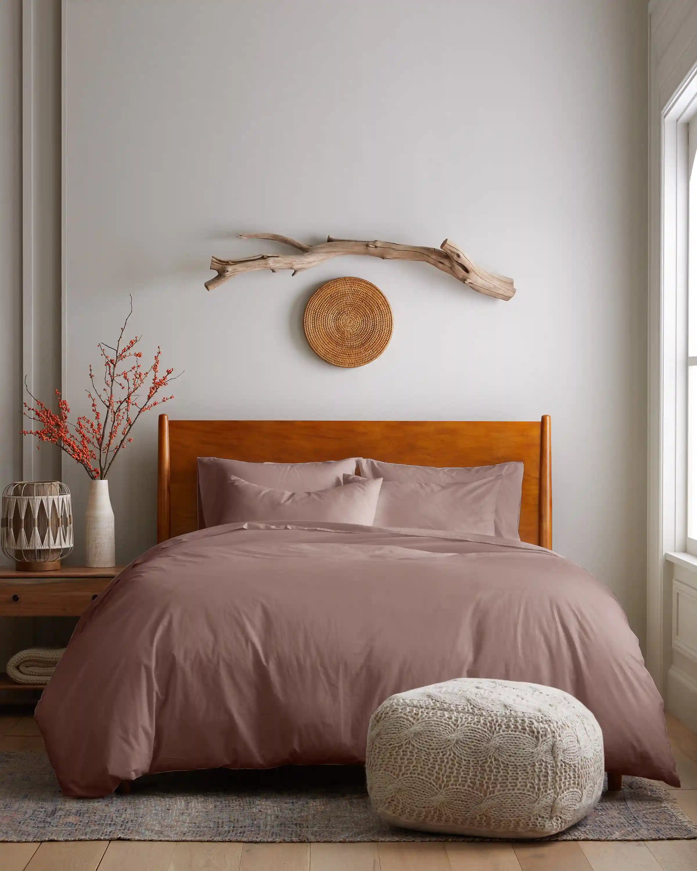 Organic Brushed Cotton Sham Set