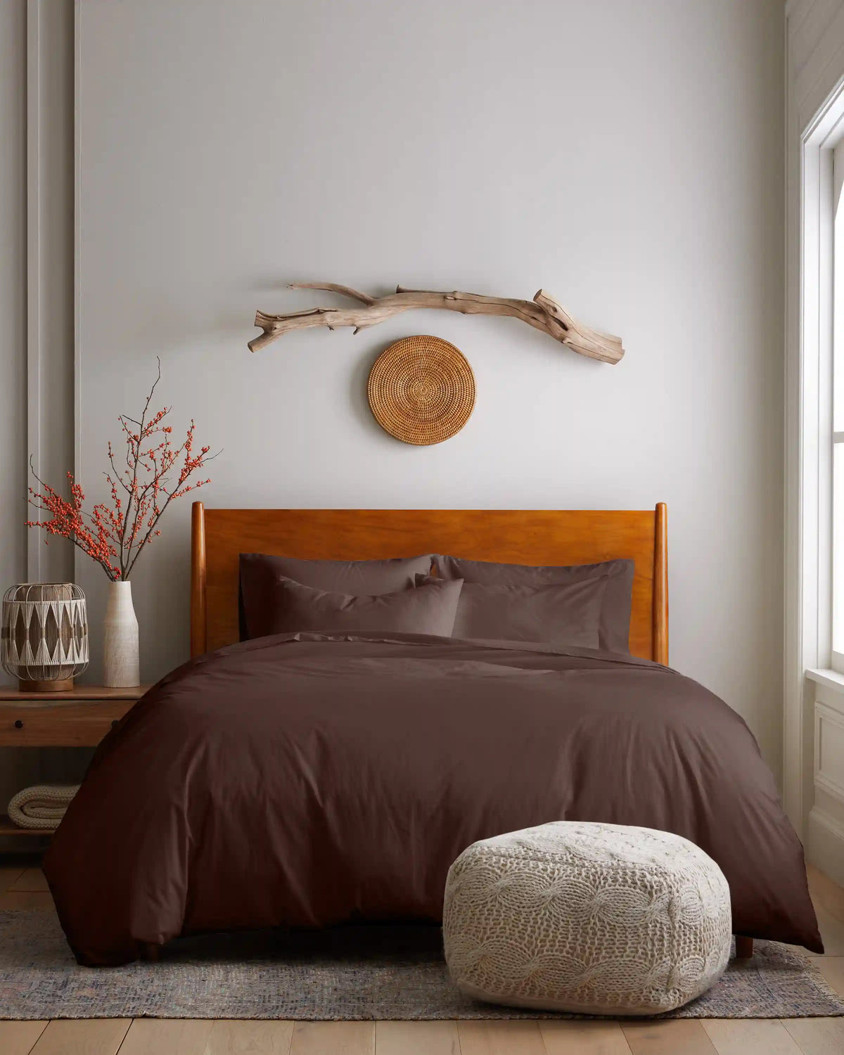 Organic Brushed Cotton Sham Set