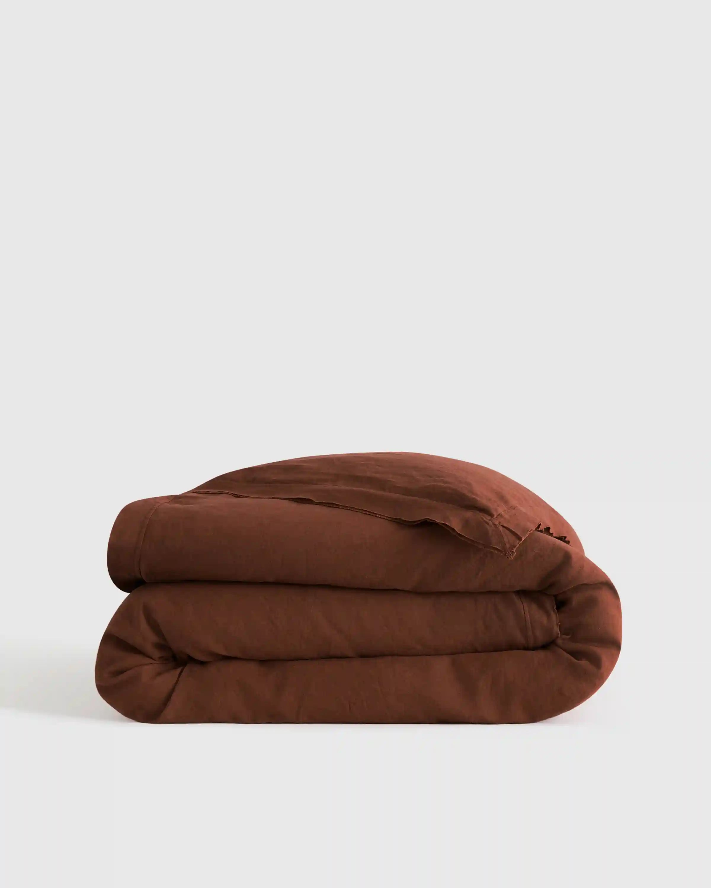 European Linen Double Flange Duvet Cover