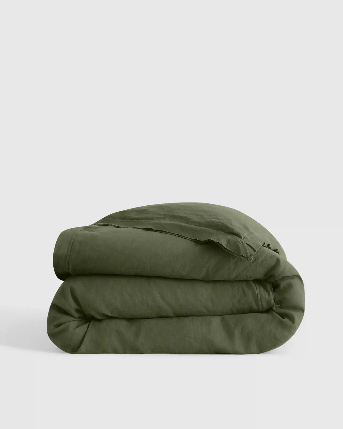 European Linen Double Flange Duvet Cover