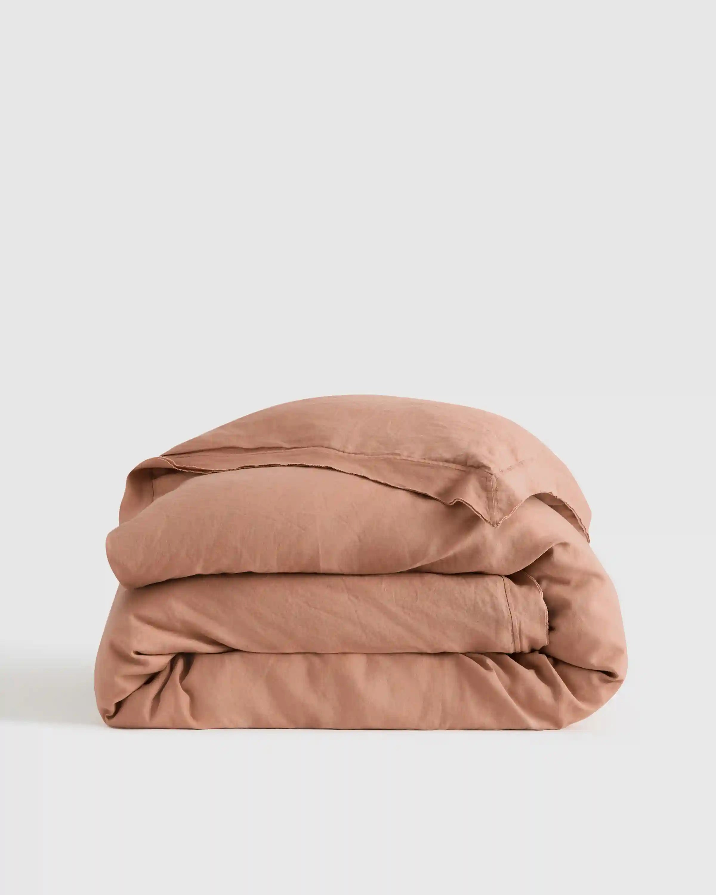 European Linen Double Flange Duvet Cover