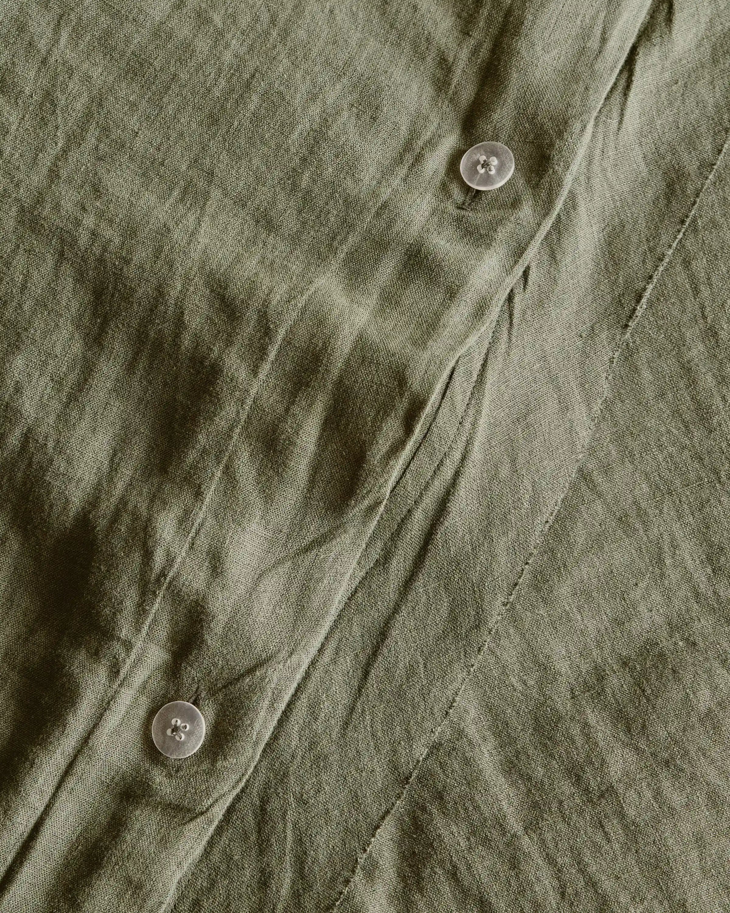 European Linen Double Flange Duvet Cover