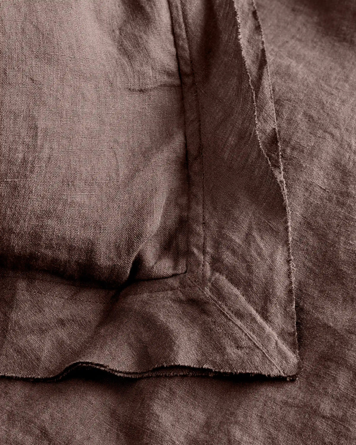 European Linen Double Flange Duvet Cover Set