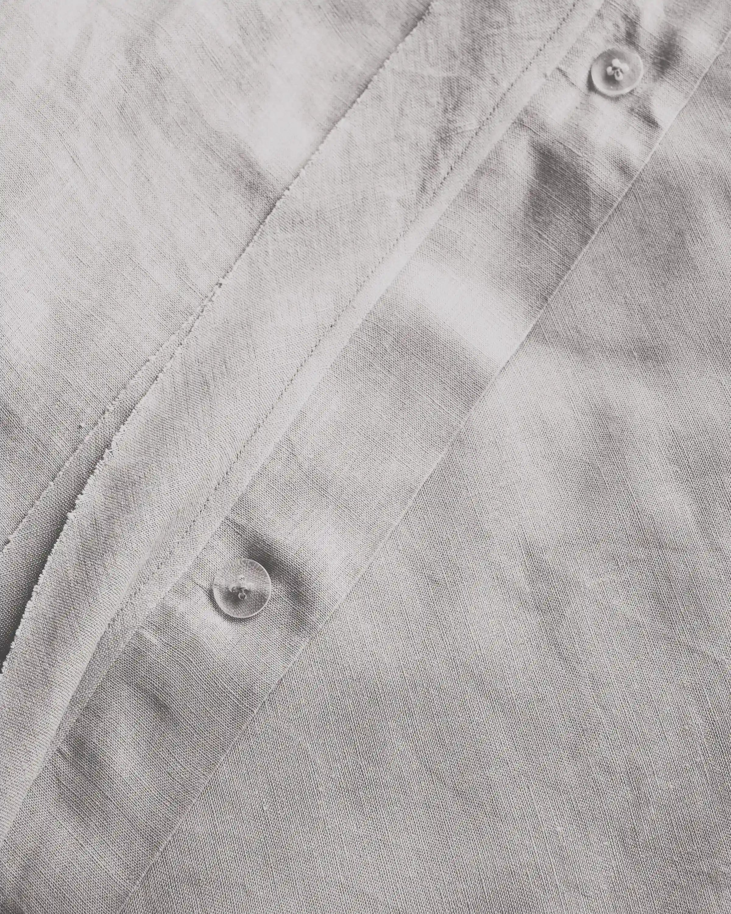 European Linen Double Flange Duvet Cover