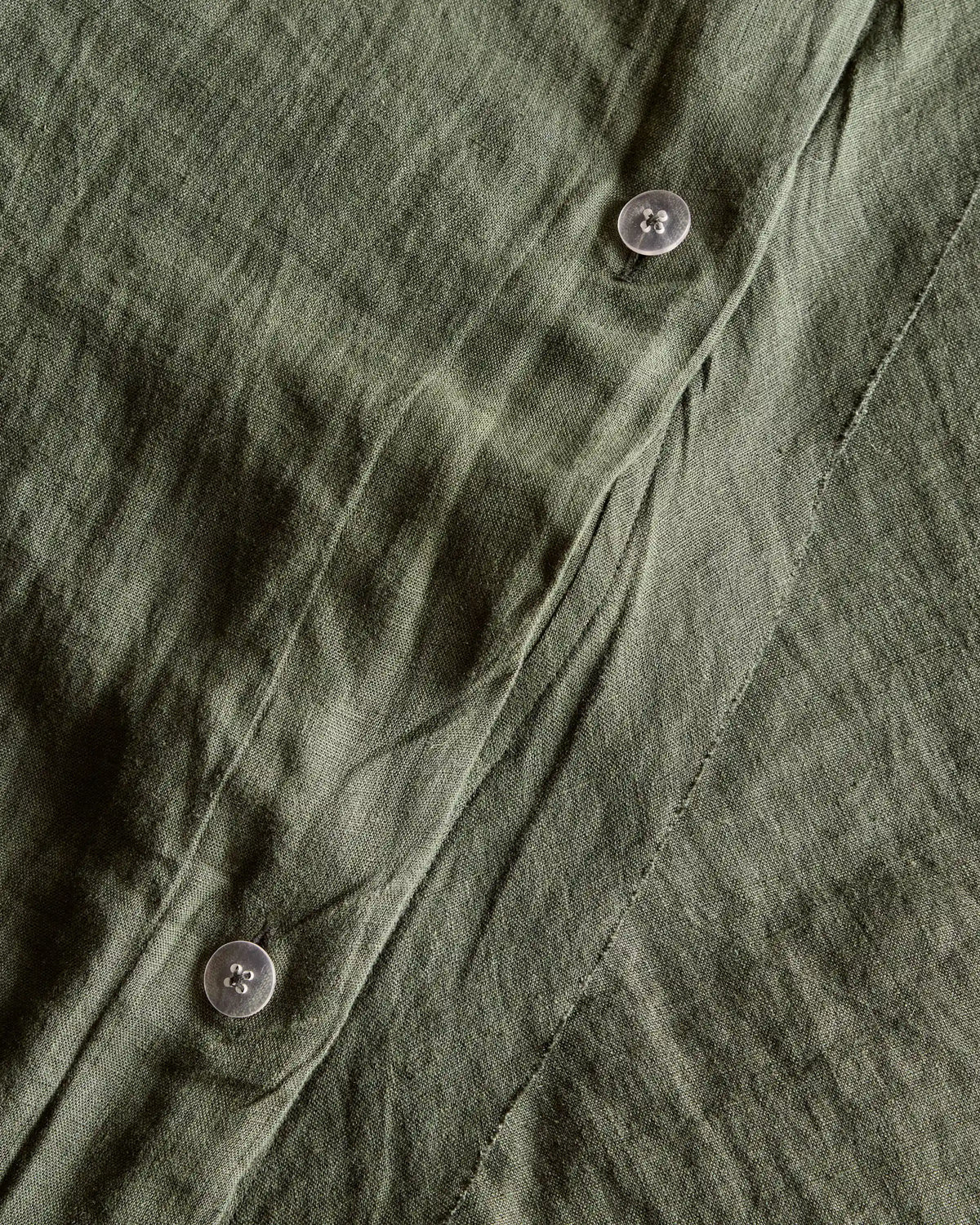 European Linen Double Flange Duvet Cover