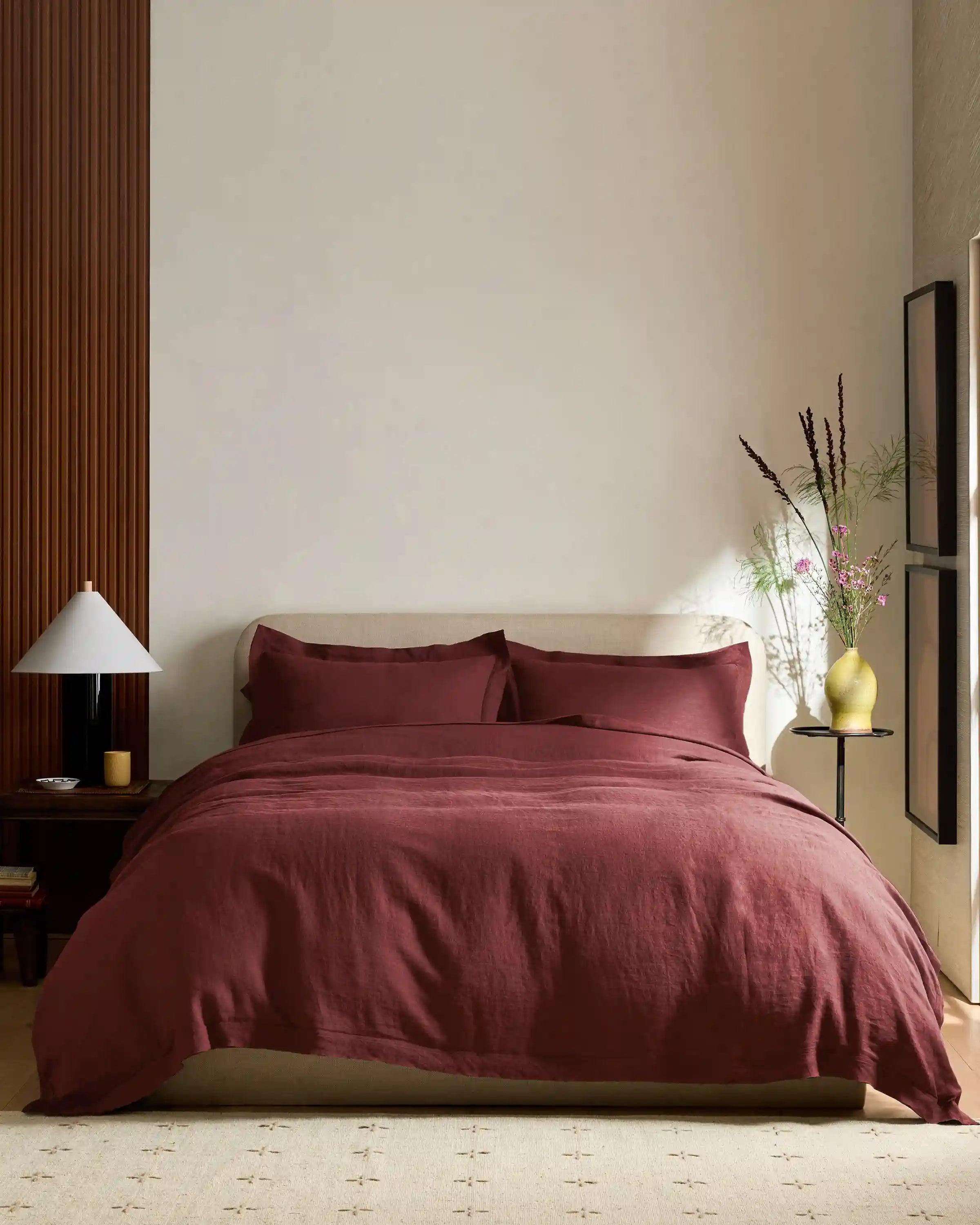 European Linen Double Flange Deluxe Bedding Bundle