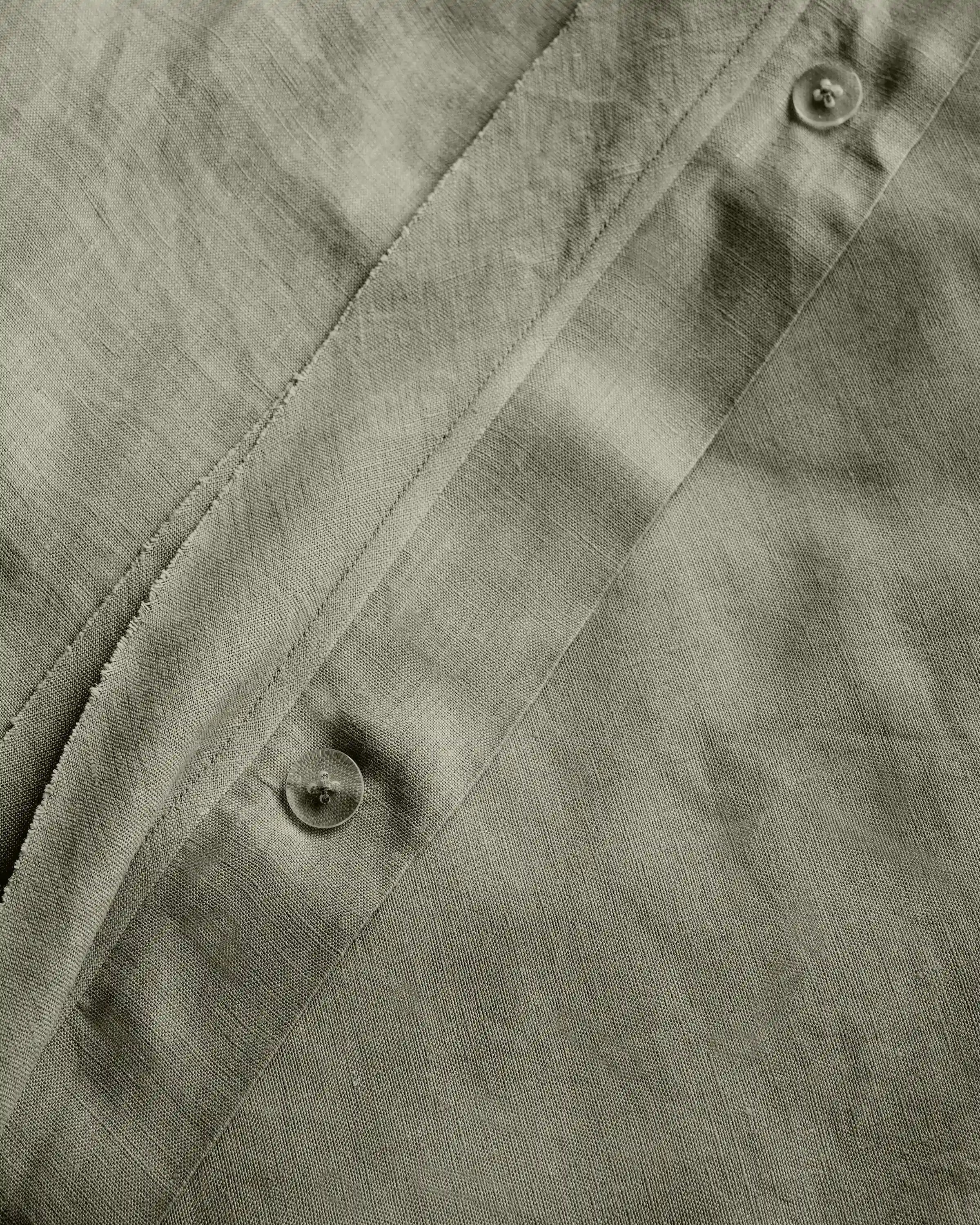European Linen Double Flange Duvet Cover