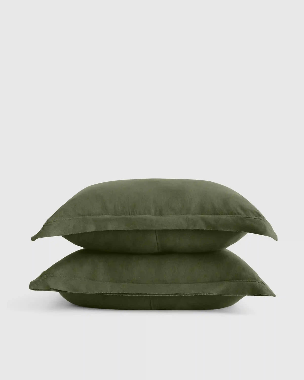 European Linen Double Flange Sham Set