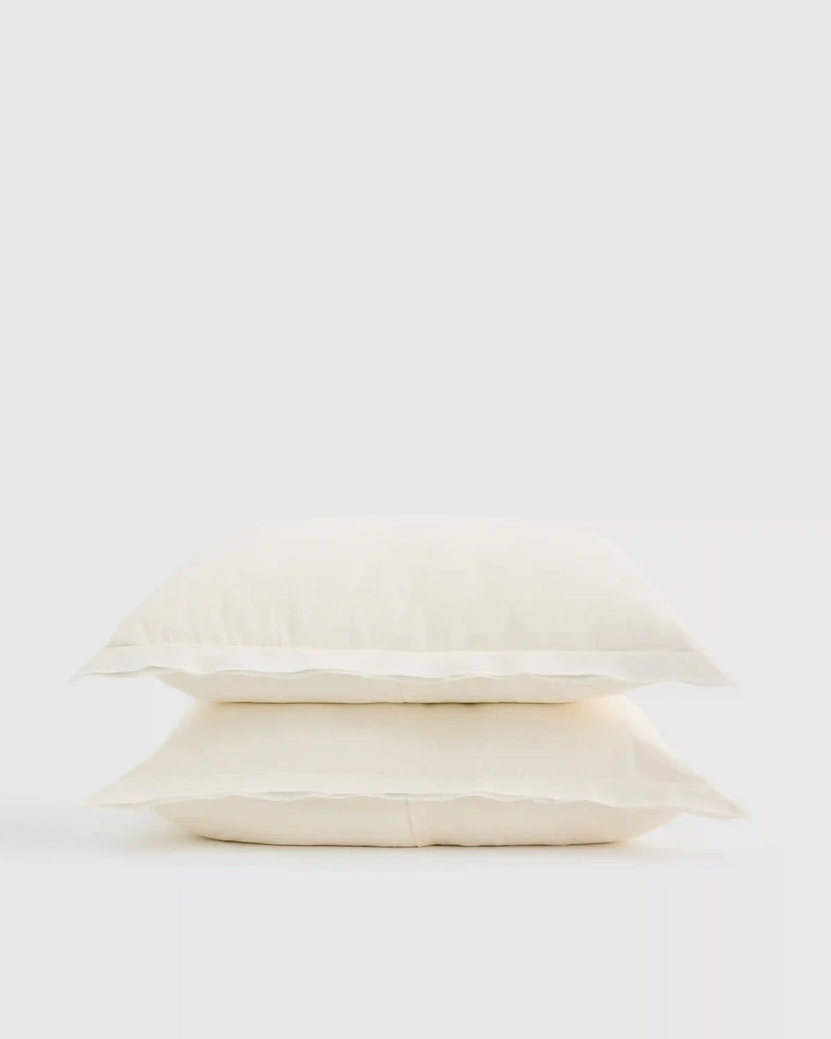 European Linen Double Flange Sham Set