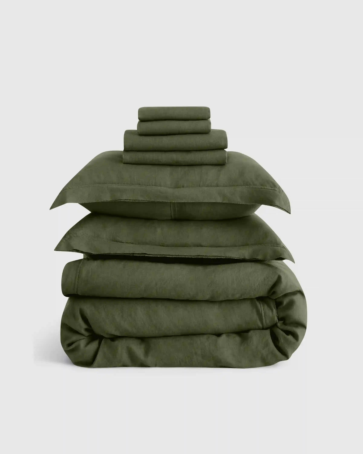 European Linen Double Flange Deluxe Bedding Bundle