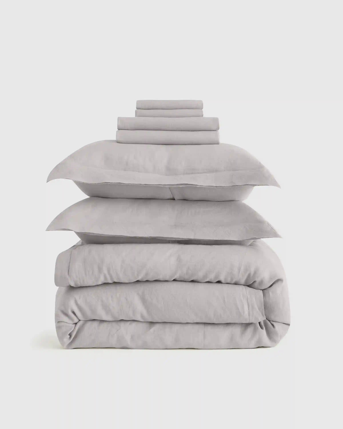 European Linen Double Flange Deluxe Bedding Bundle