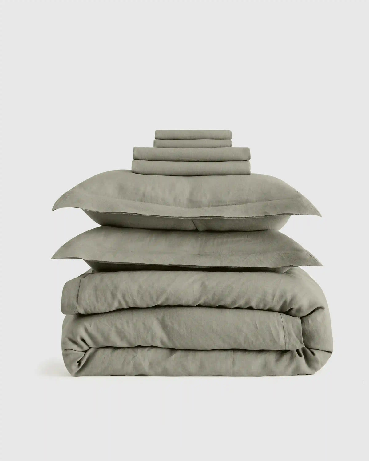 European Linen Double Flange Deluxe Bedding Bundle