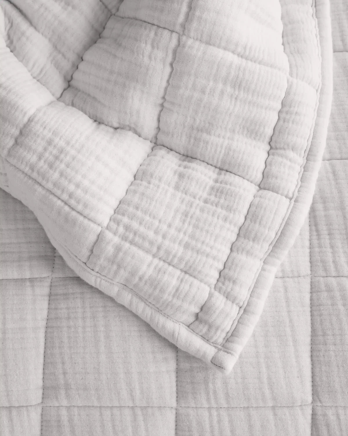 Organic Cotton Gauze Box Quilt Set