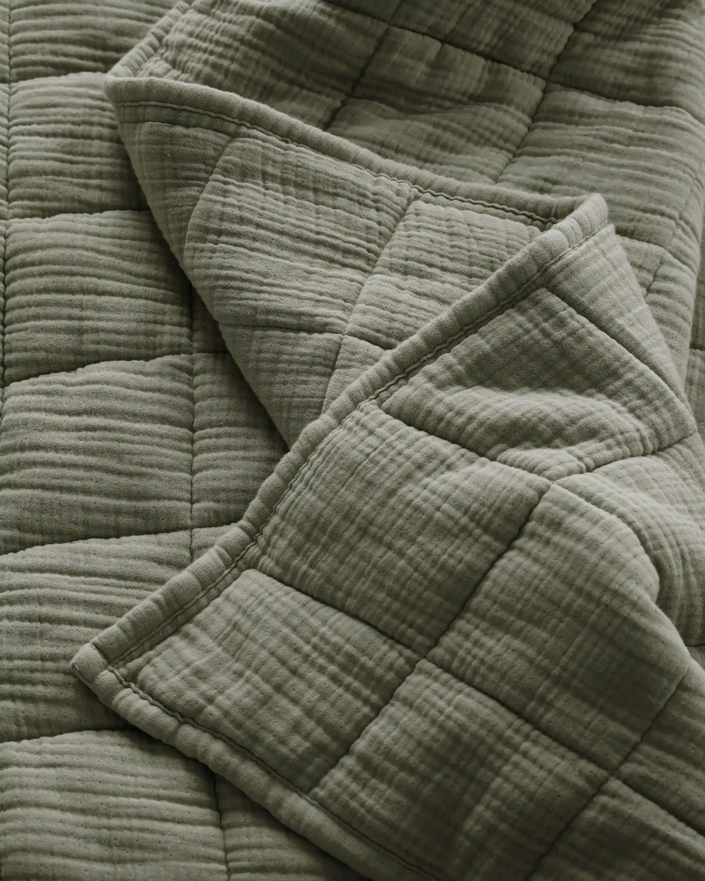 Organic Cotton Gauze Box Quilt Set