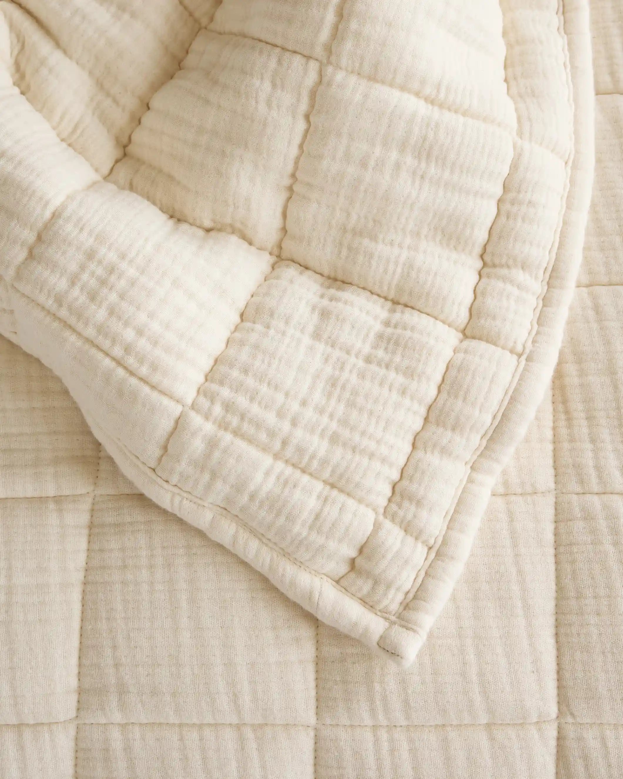 Organic Cotton Gauze Box Quilt Set