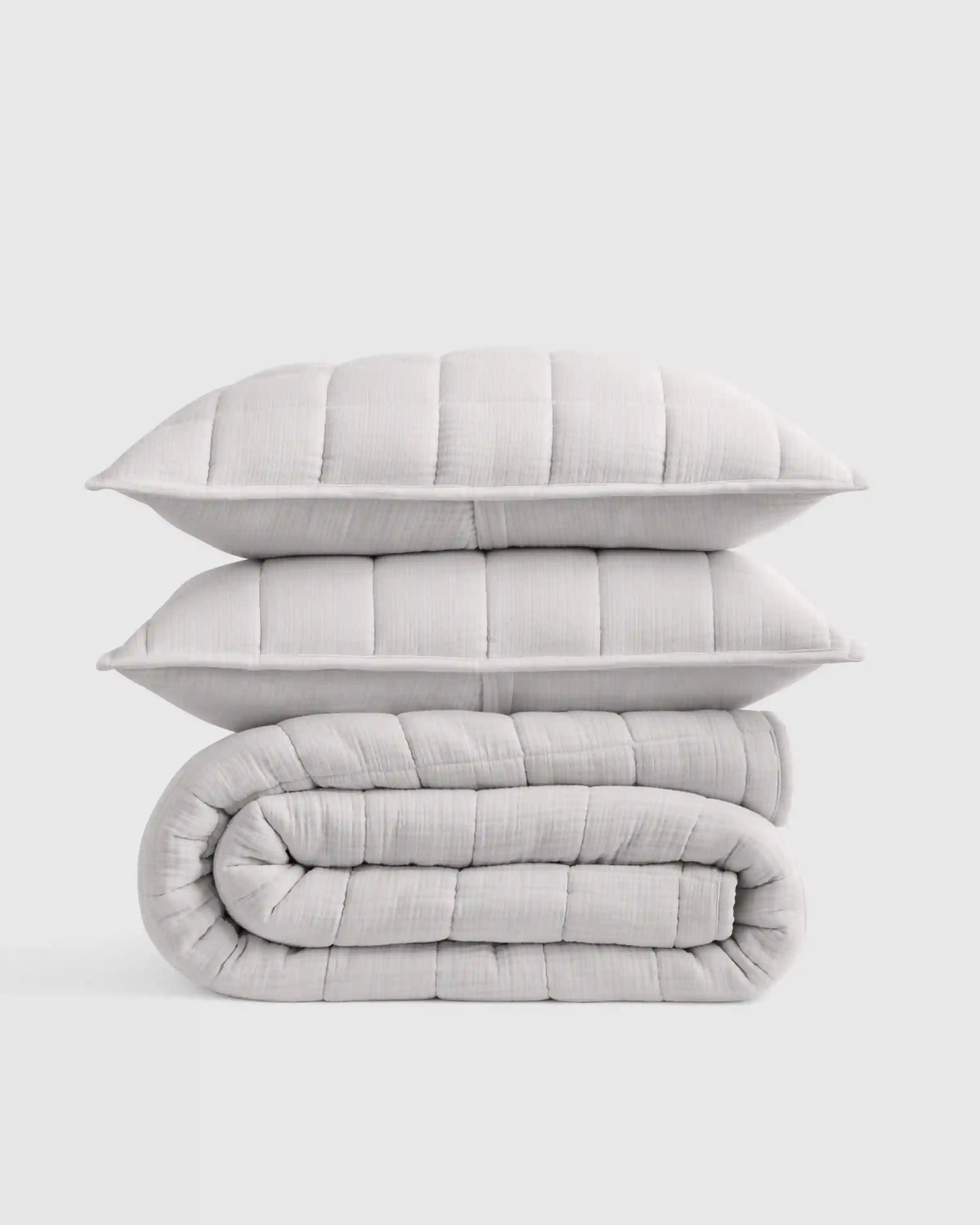 Organic Cotton Gauze Box Quilt Set