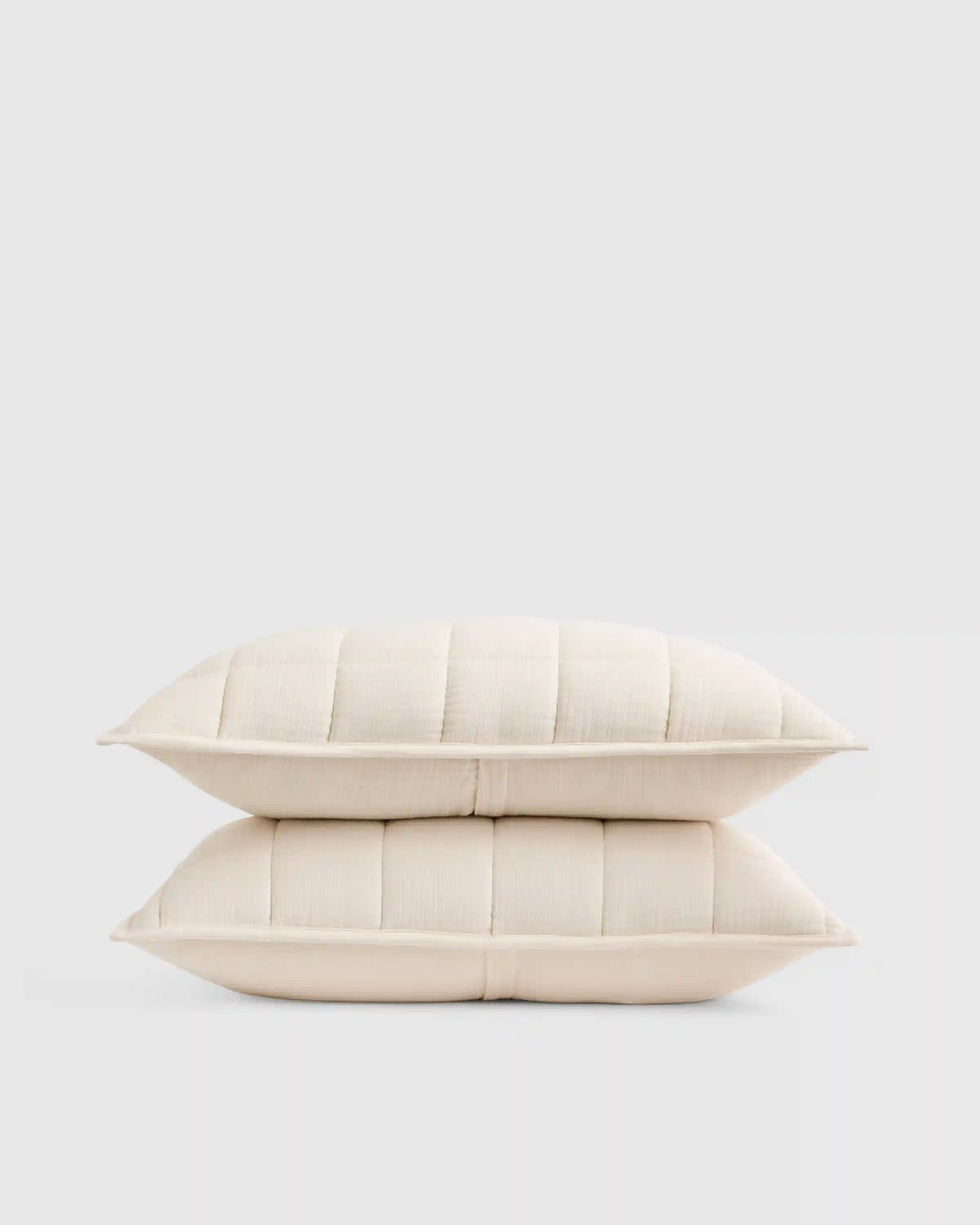 Organic Cotton Gauze Box Quilt Sham Set