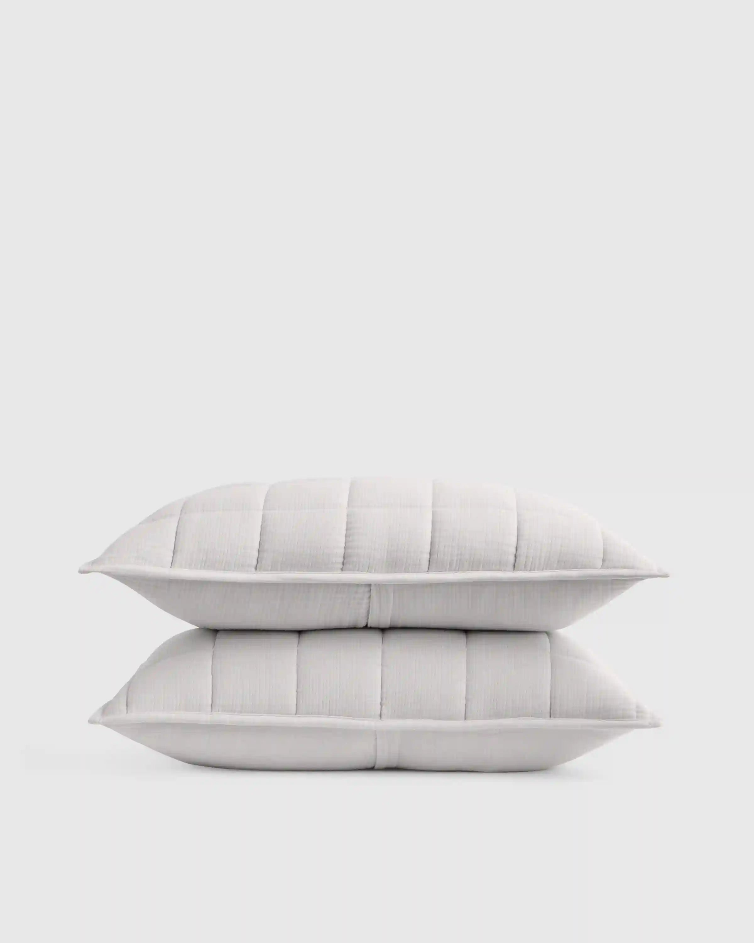 Organic Cotton Gauze Box Quilt Sham Set