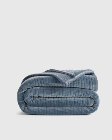 Cotton Velvet Vertical Channel Quilt