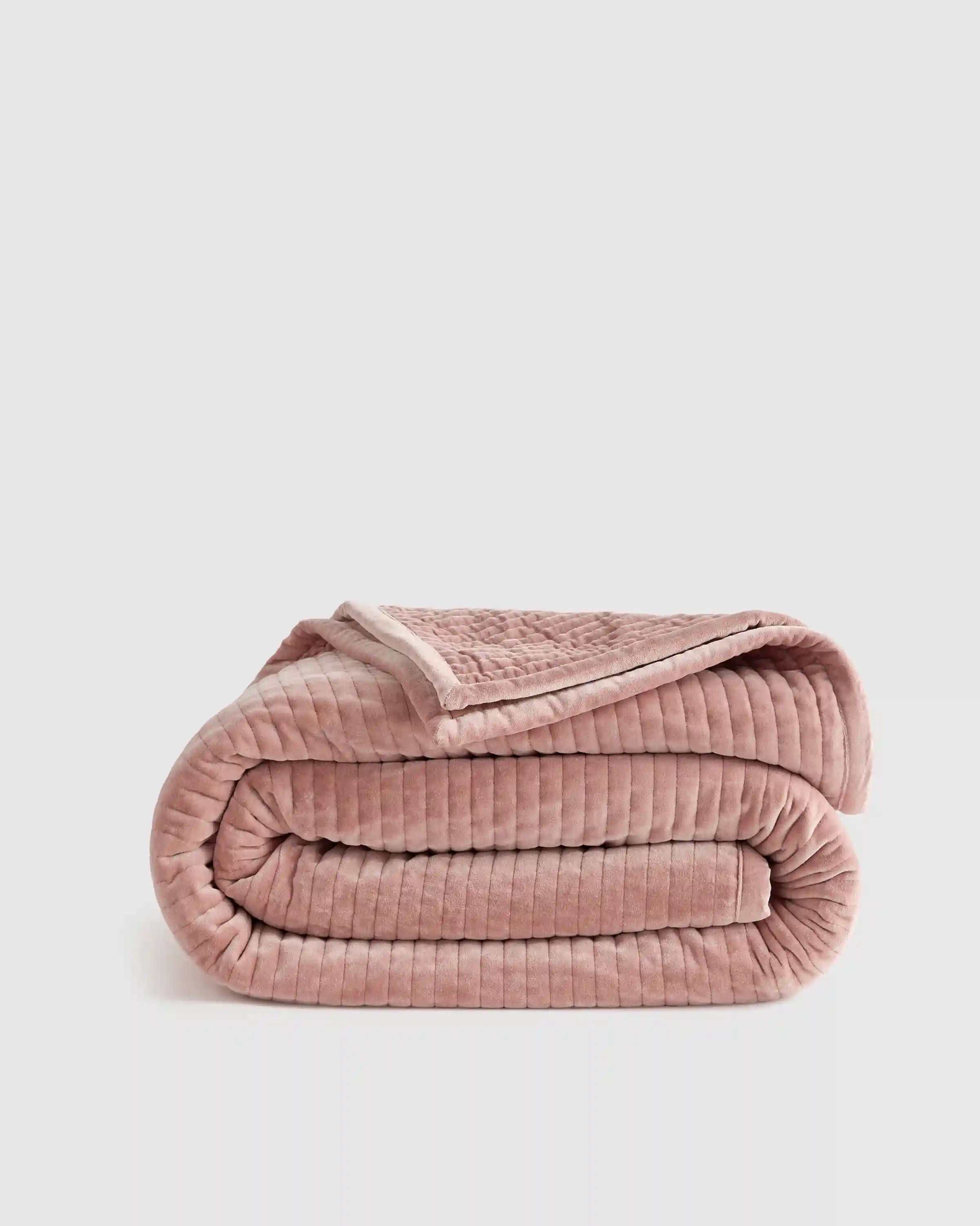 Cotton Velvet Vertical Channel Quilt