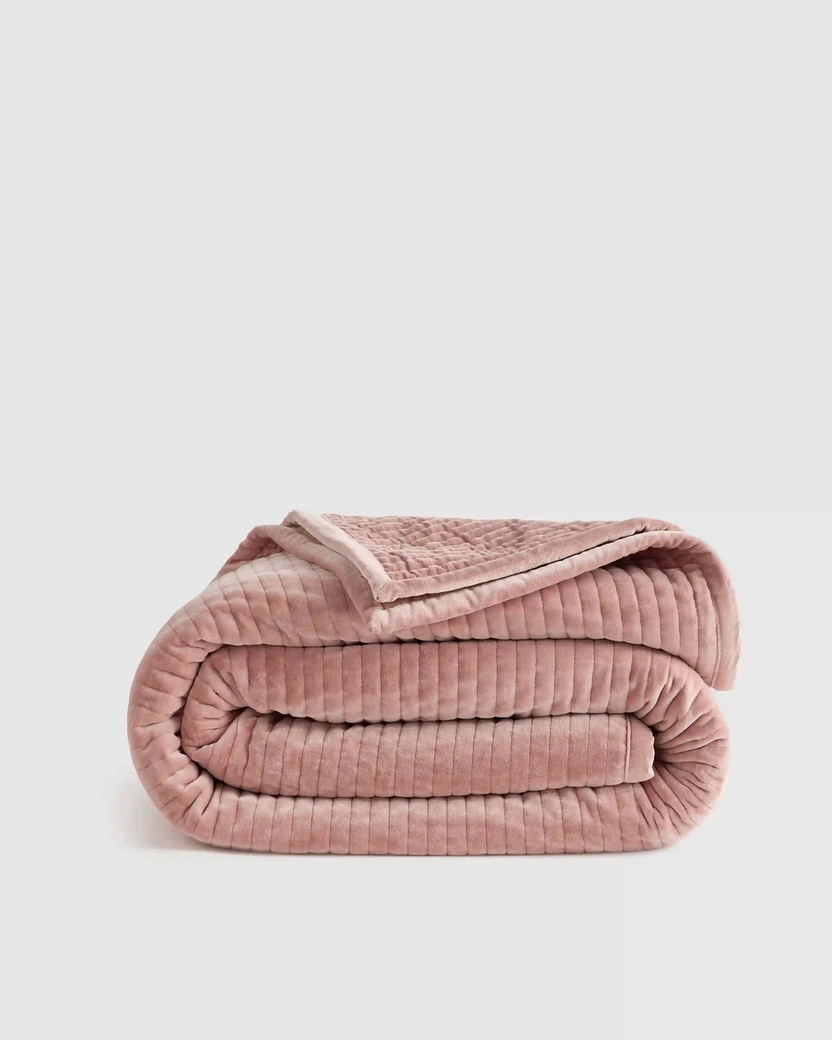 Cotton Velvet Vertical Channel Quilt