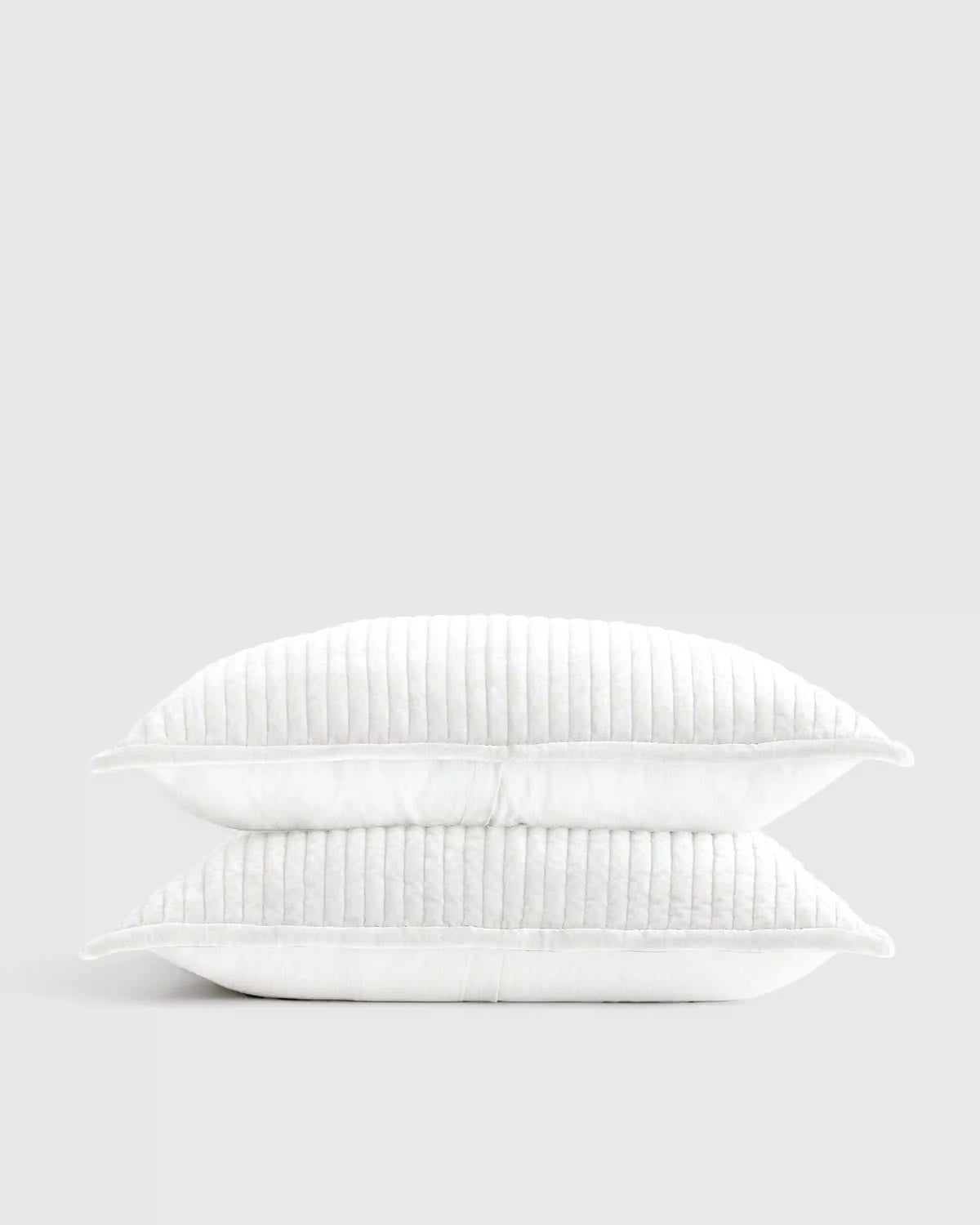 Cotton Velvet Narrow Channel Quilted Sham Set