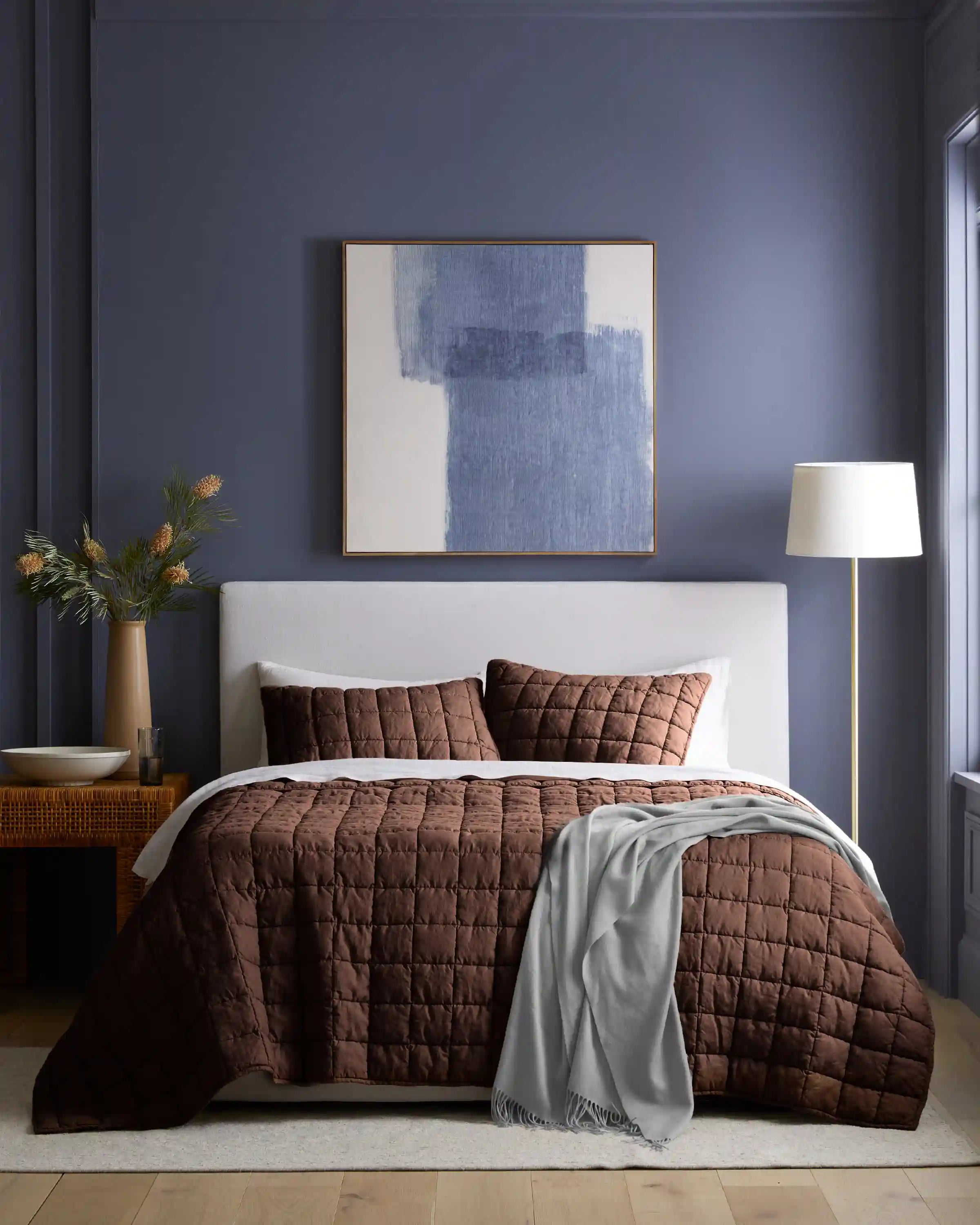 European Linen Box Quilt Set