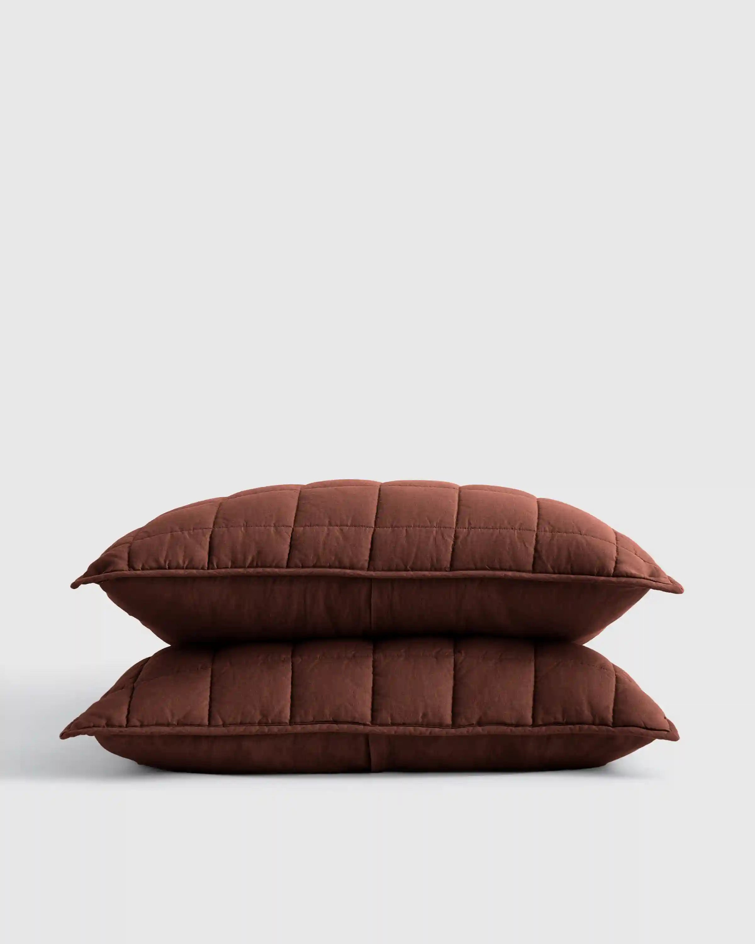 European Linen Box Quilted Sham Set