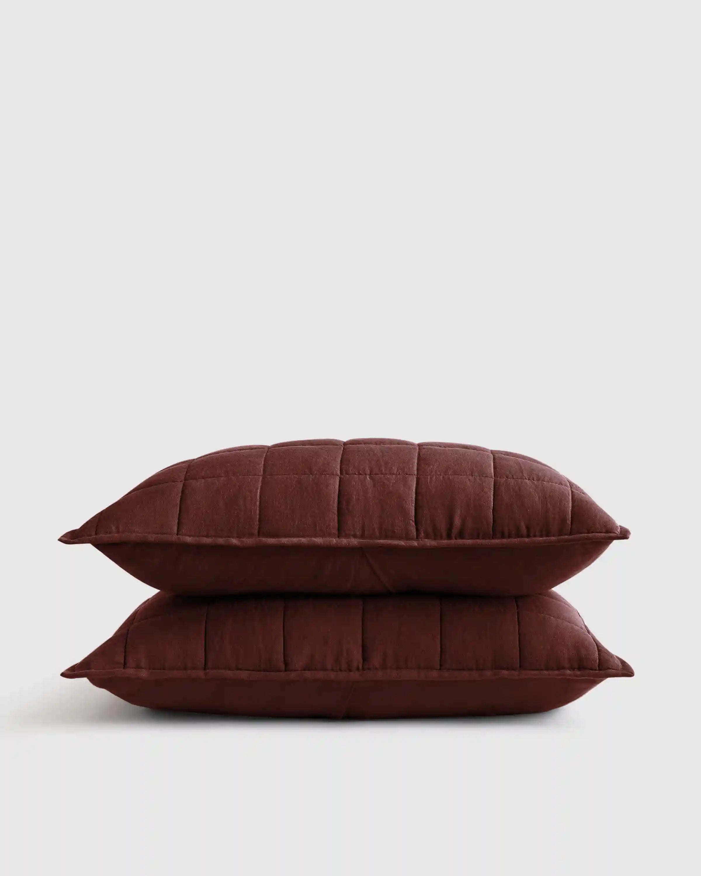 European Linen Box Quilted Sham Set