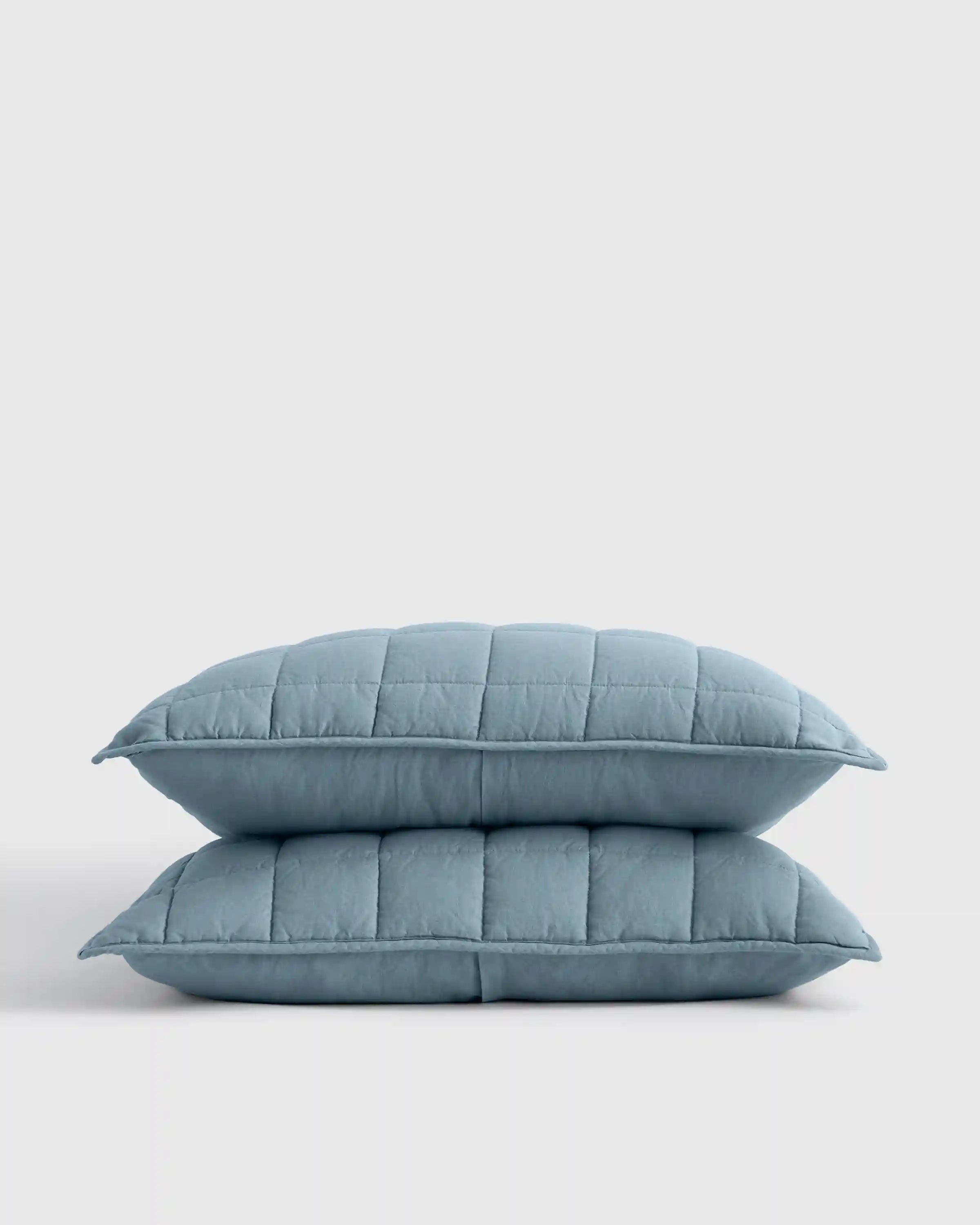 European Linen Box Quilted Sham Set
