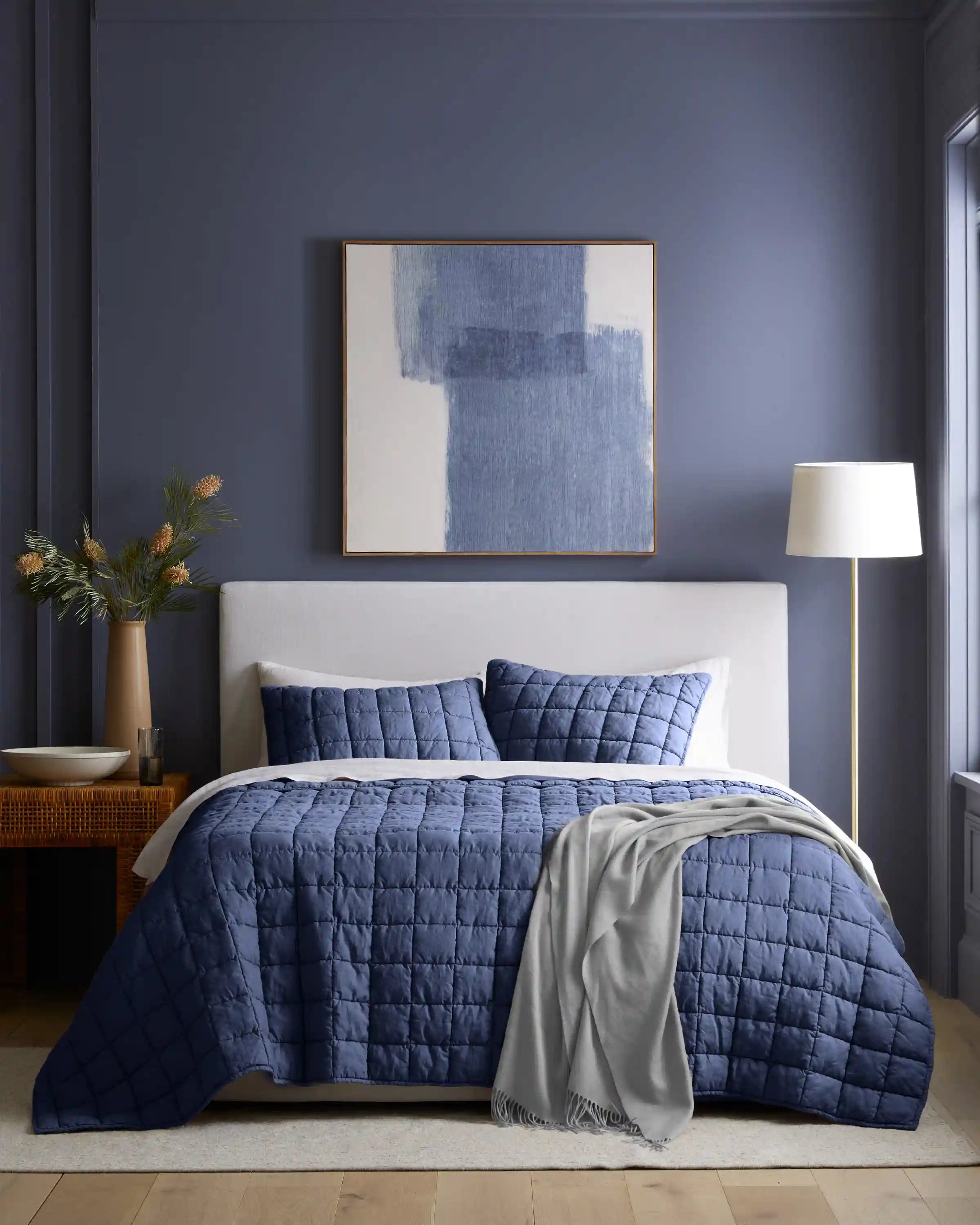 European Linen Box Quilt Set