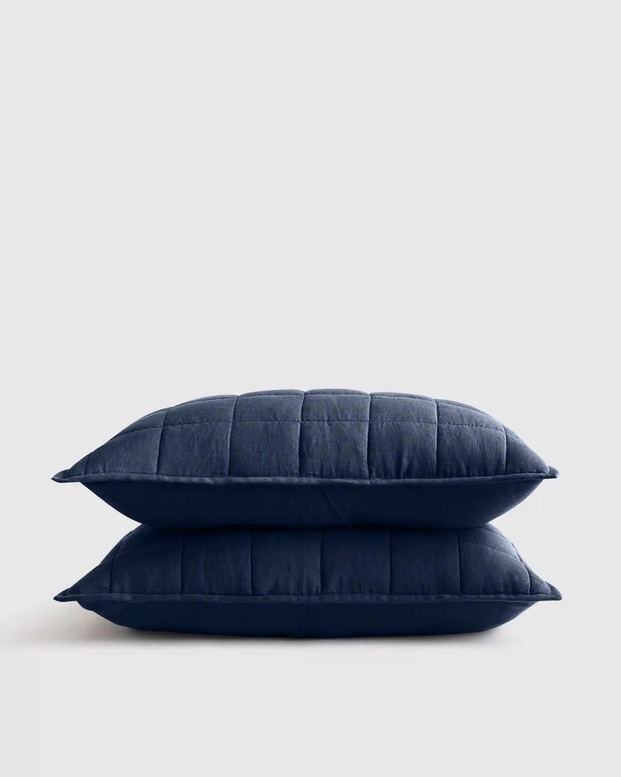 European Linen Box Quilted Sham Set