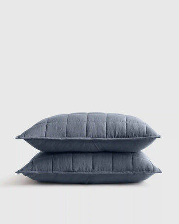 European Linen Box Quilted Sham Set