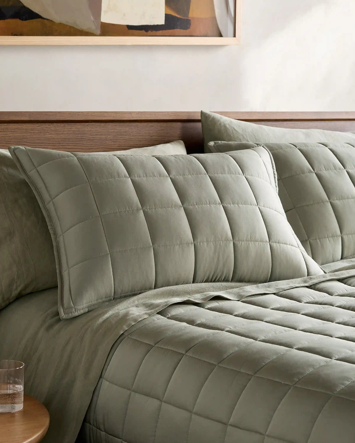 Bamboo Box Quilted Sham Set
