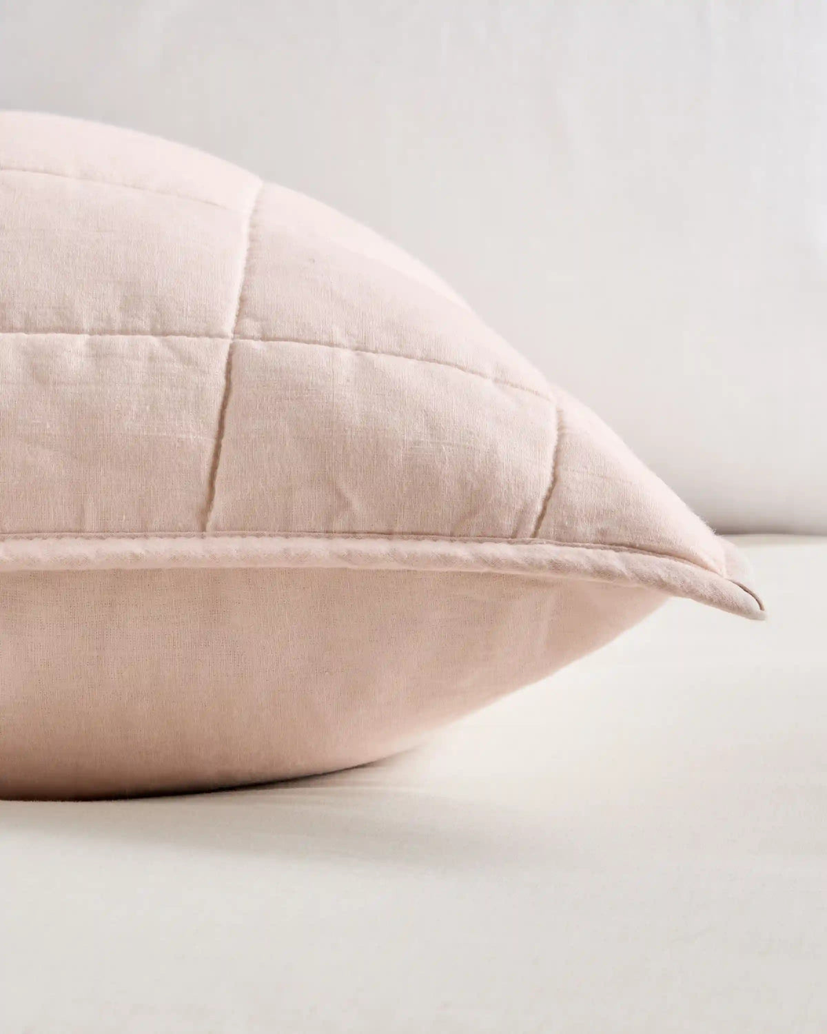 European Linen Box Quilted Euro Sham