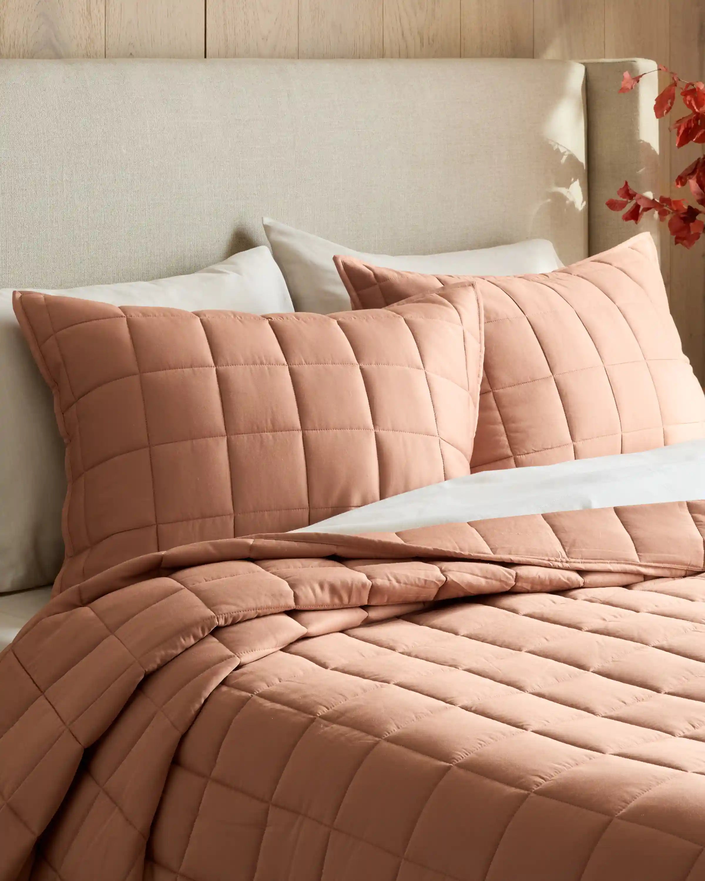 Bamboo Box Quilted Sham Set