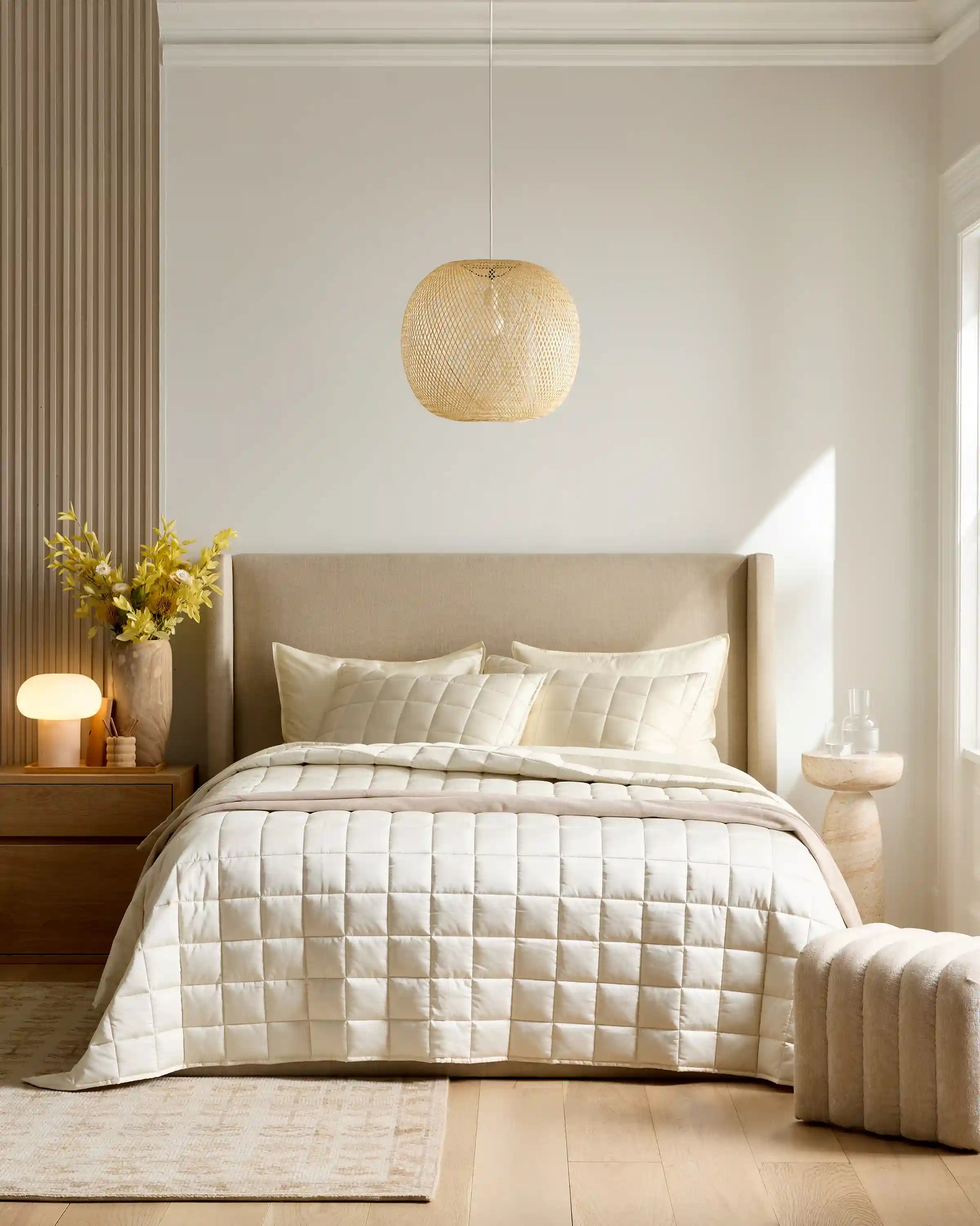 Bamboo Box Quilted Sham Set