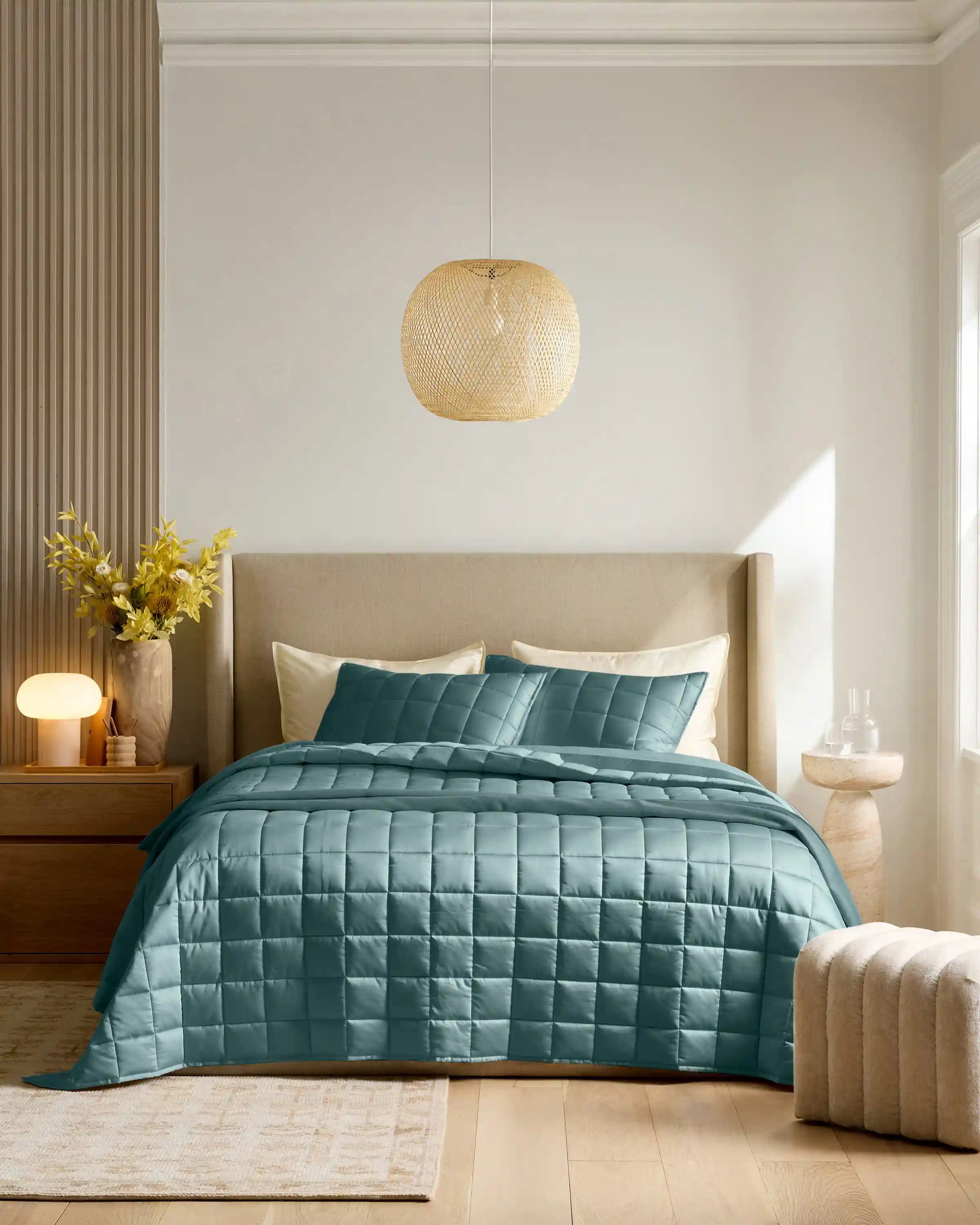 Bamboo Box Quilted Sham Set