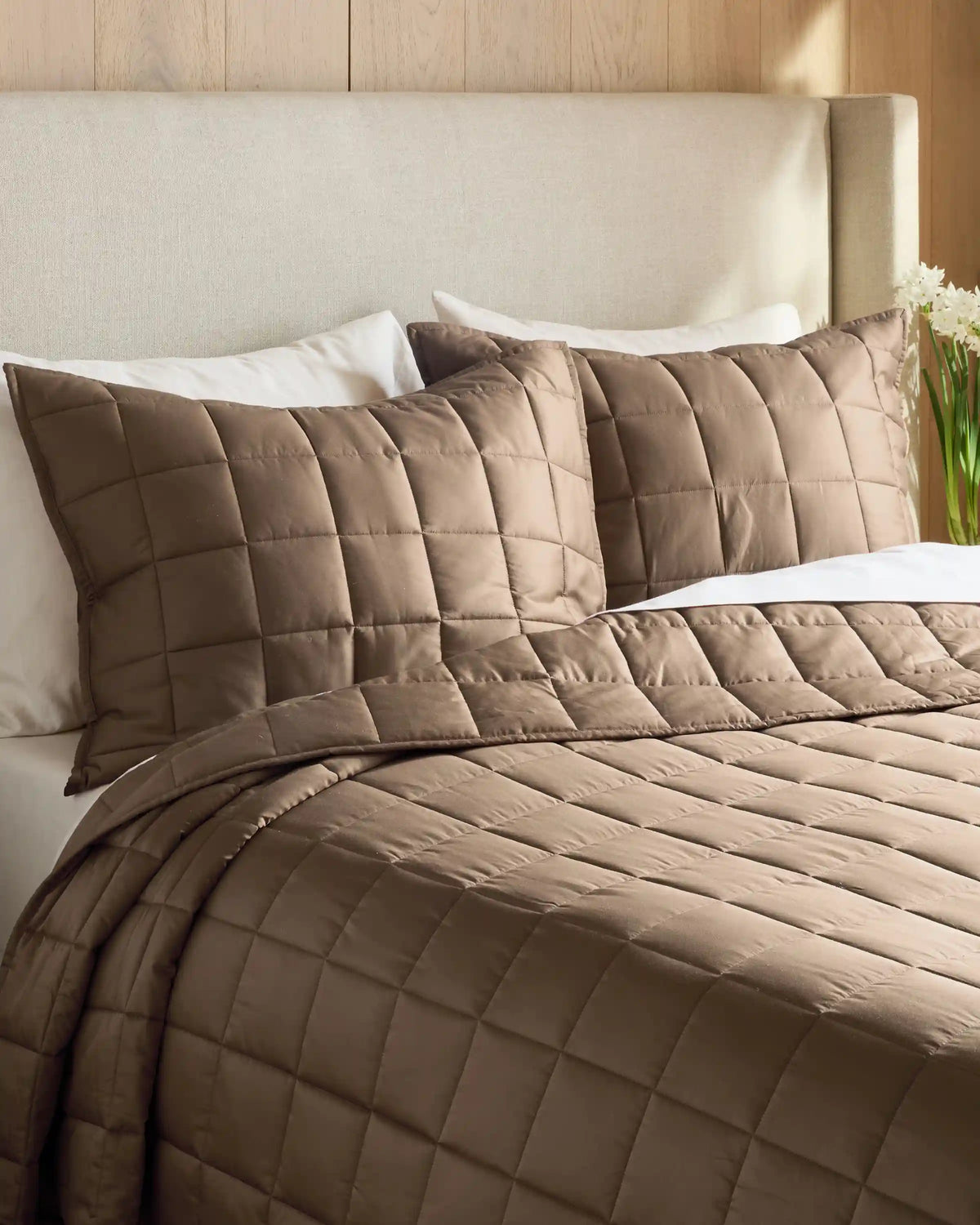 Bamboo Box Quilted Sham Set