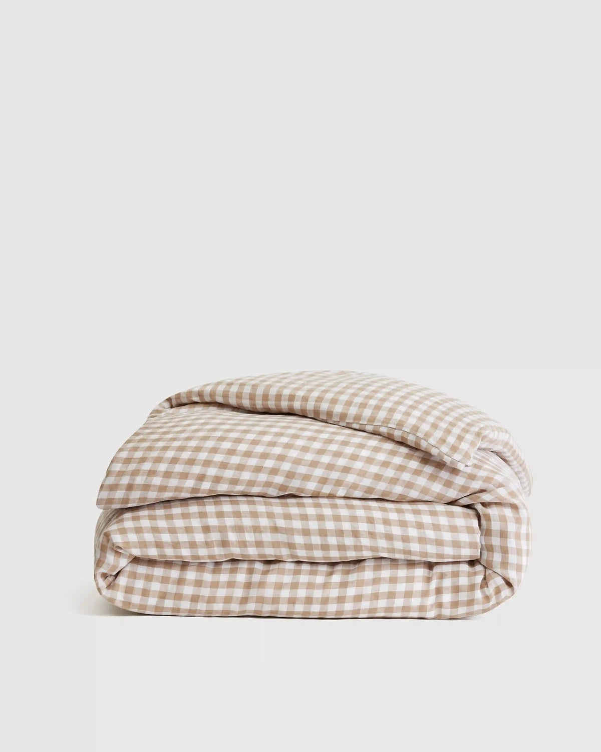 European Linen Gingham Duvet Cover