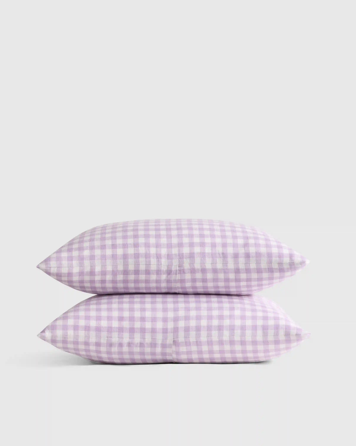 European Linen Gingham Sham Set