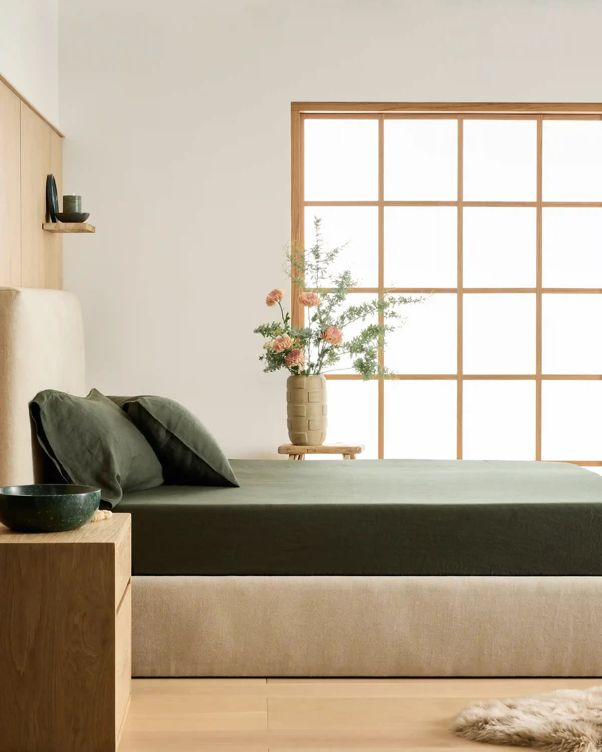 European Linen Fitted Sheet Set