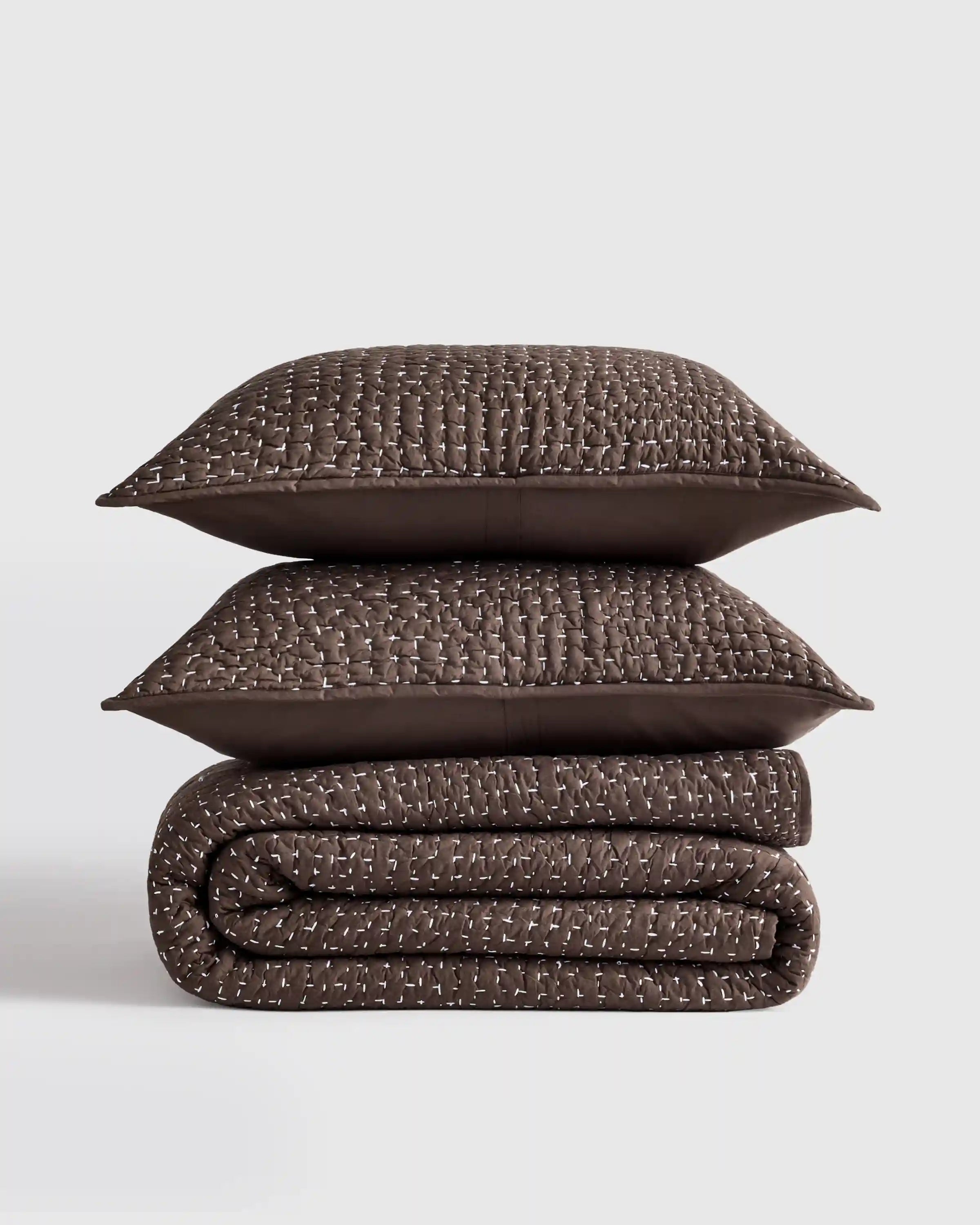 Organic Cotton Hand Stitched Quilt Set