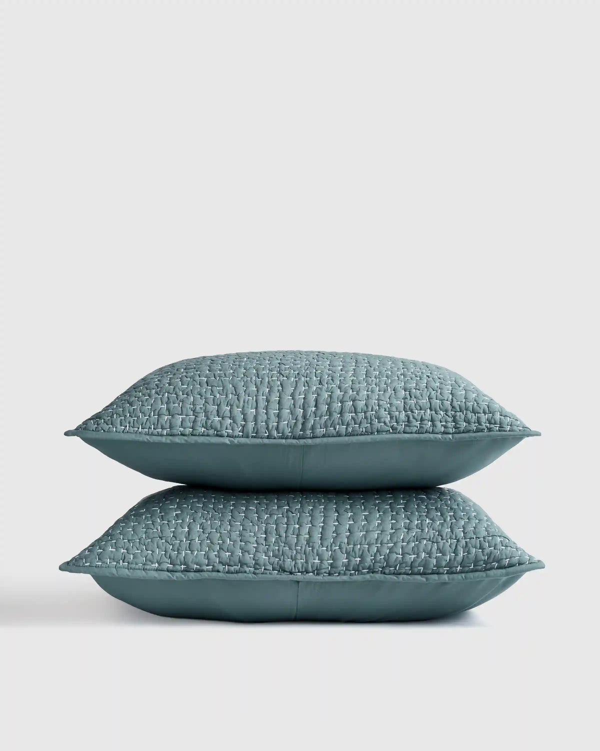 Organic Cotton Hand Stitched Quilted Sham Set