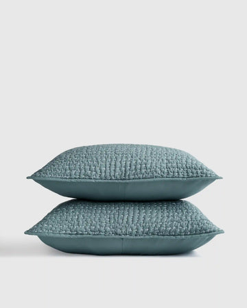 Organic Cotton Hand Stitched Quilted Sham Set