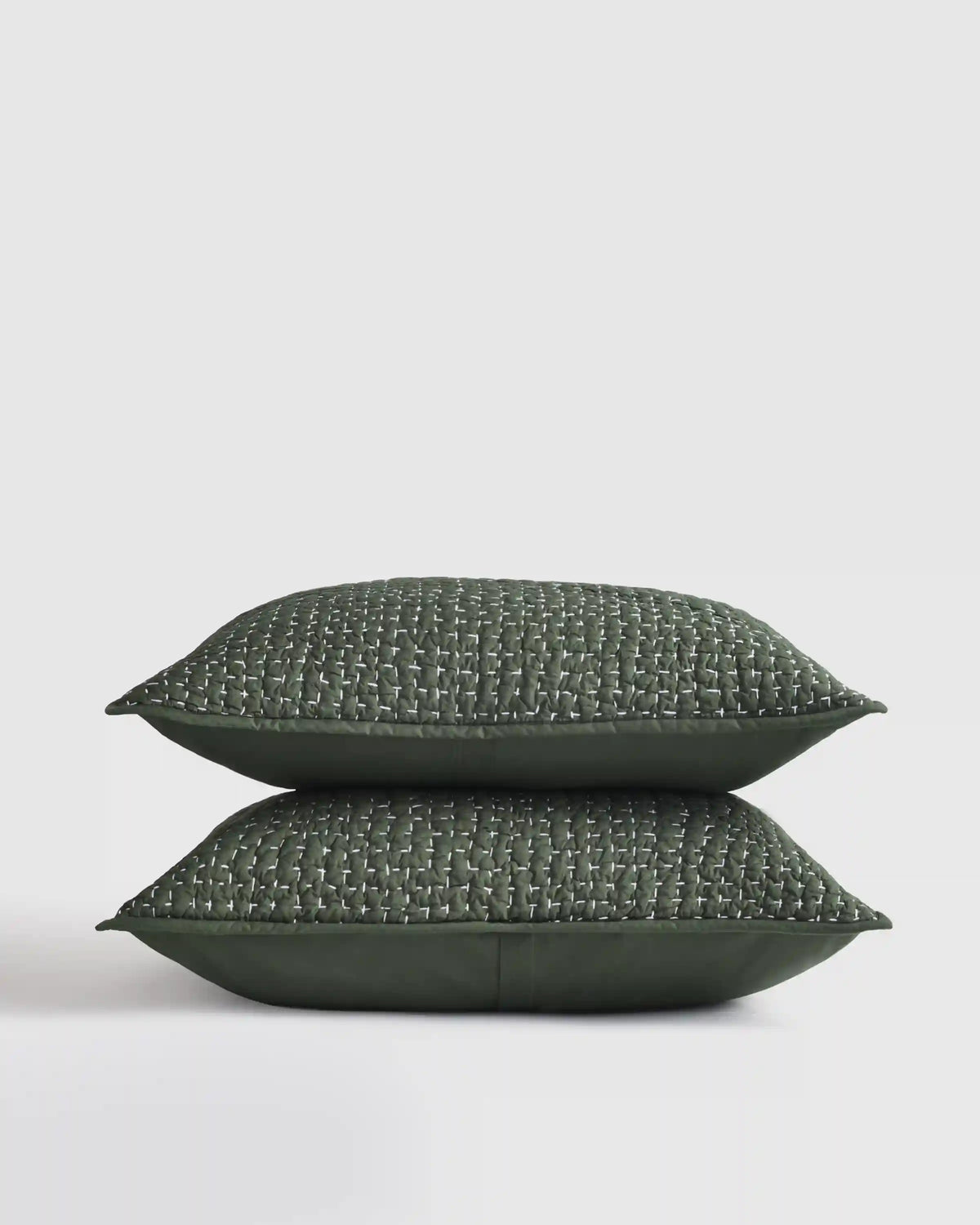 Organic Cotton Hand Stitched Quilted Sham Set