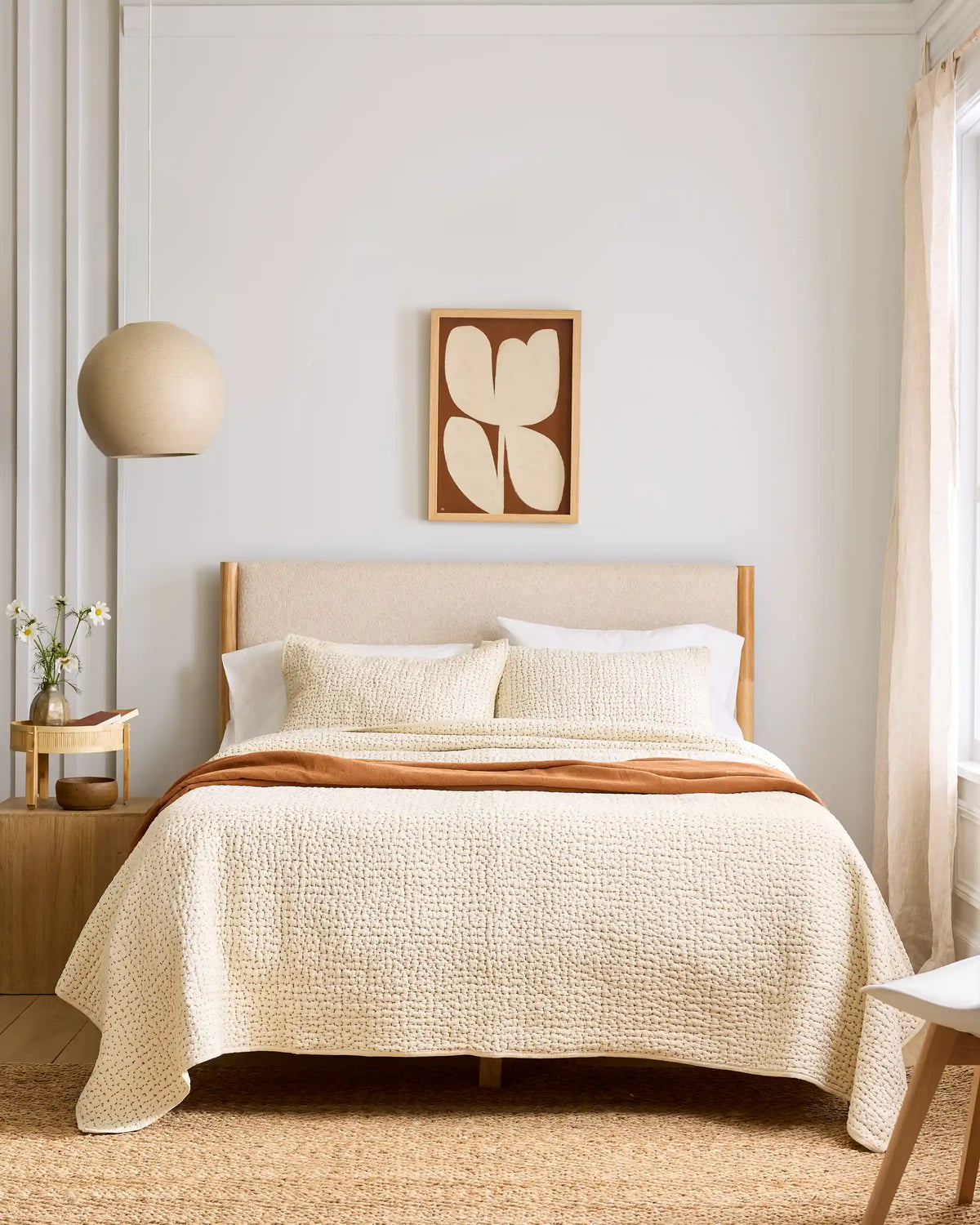 Organic Cotton Hand Stitched Quilt Set