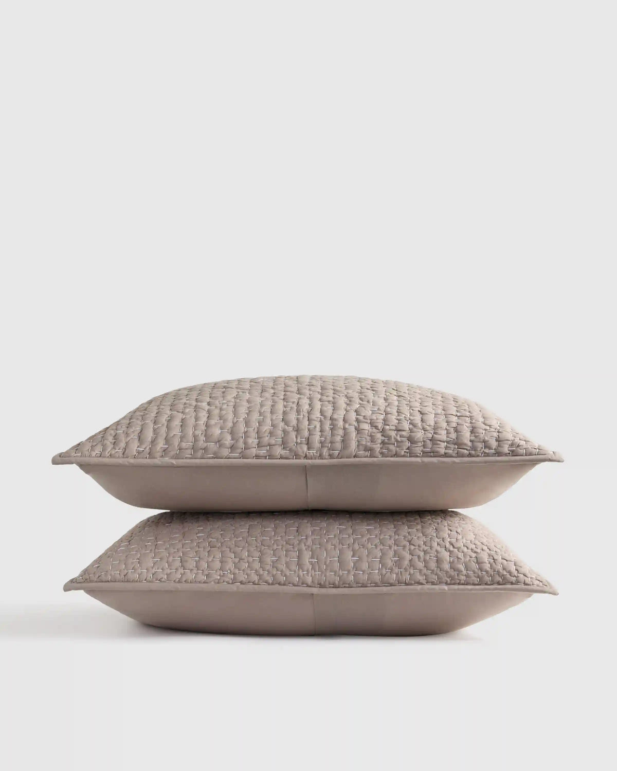 Organic Cotton Hand Stitched Quilted Sham Set