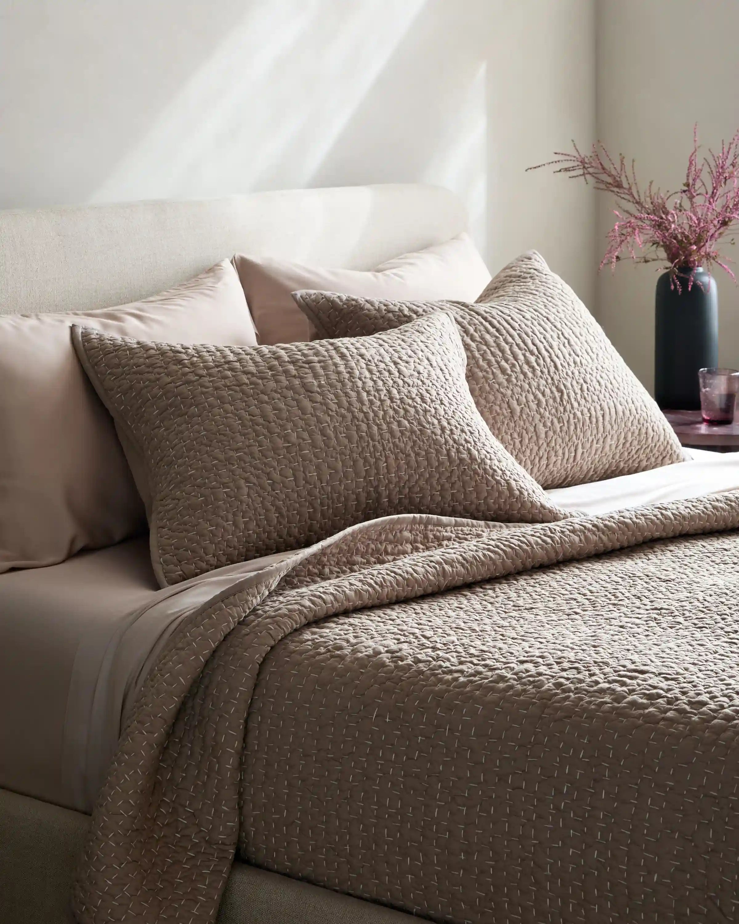 Organic Cotton Hand Stitched Quilt Set
