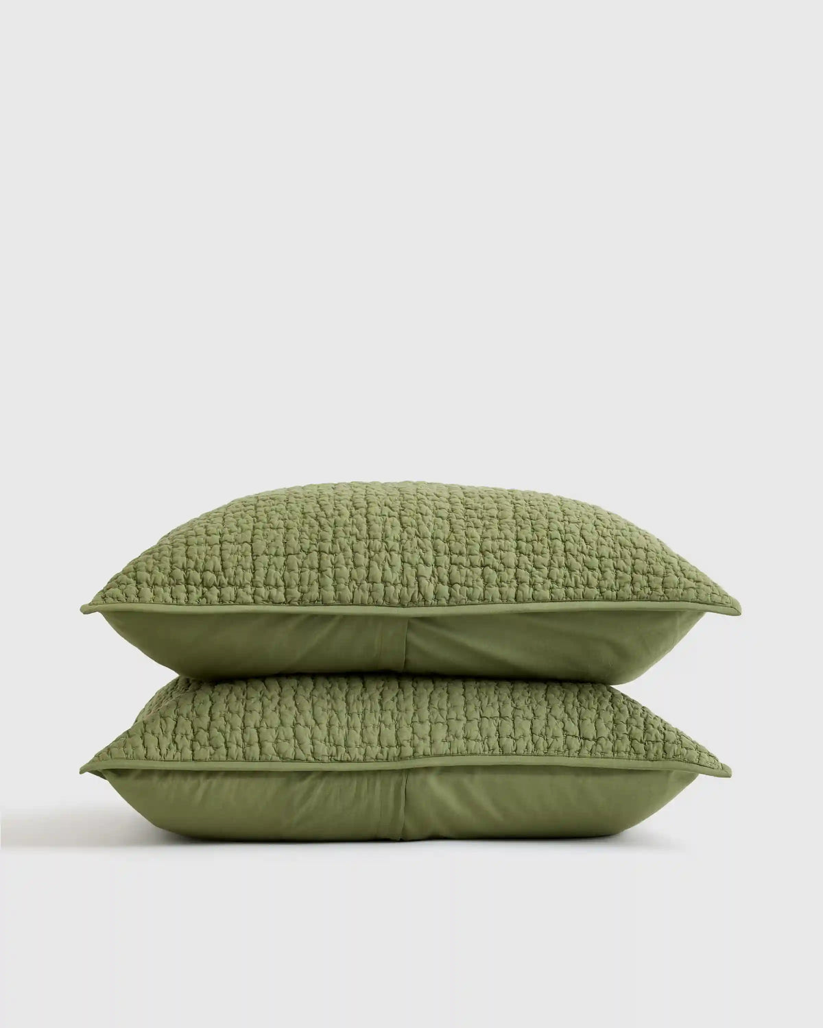 Organic Cotton Hand Stitched Quilted Sham Set